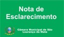 Nota de Esclarecimento